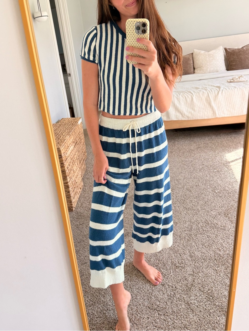 Free People Roberta Set - In Deep Sea and Cream - New With Tags!